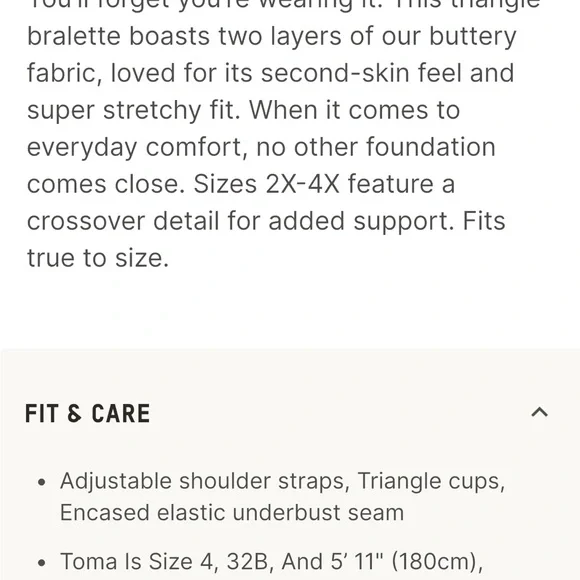 SKIMS Sky Blue Fits Everybody Triangle Bralette - Picture 3 of 3